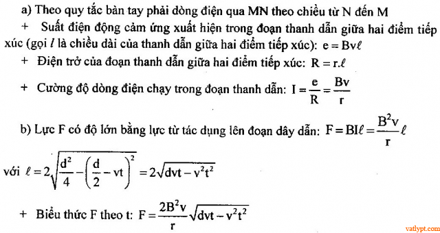 Bài tập suất điện động cảm ứng của khung dây chuyển động