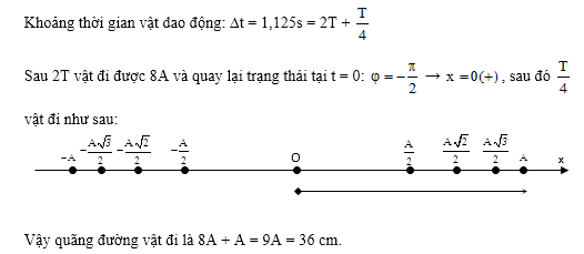 Chuyên đề quãng đường, thời gian dao động điều hòa, vật lí lớp 12 3