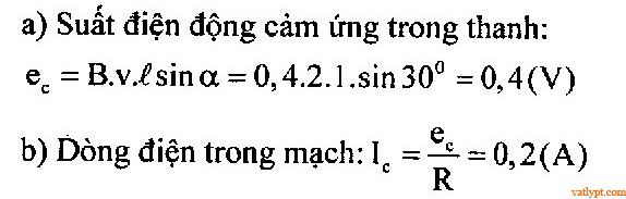 Bài tập suất điện động cảm ứng của khung dây chuyển động