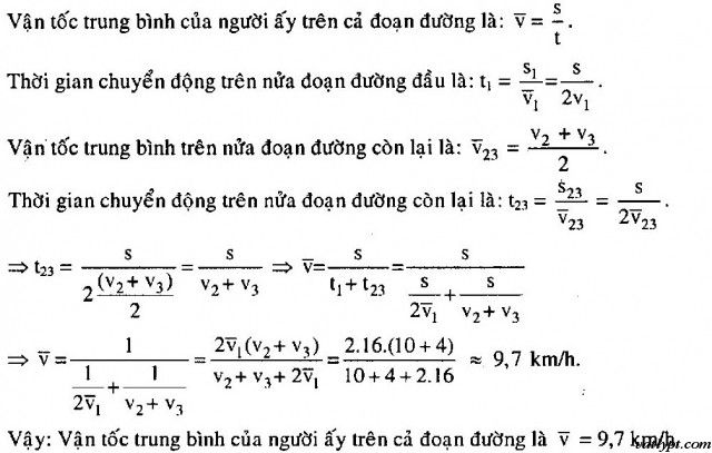Bài tập qui về chuyển động thẳng đều để giải 39