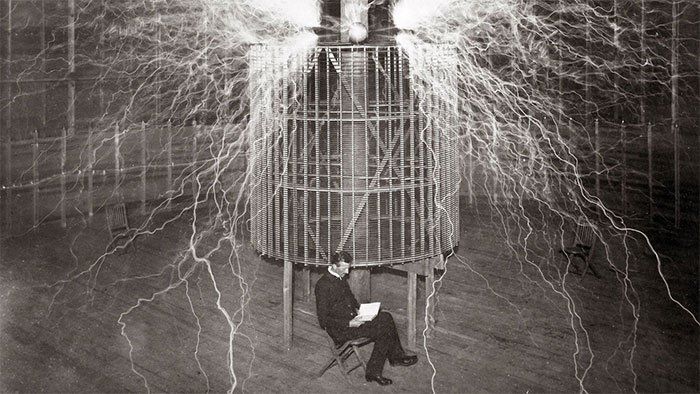 Bức ảnh nổi tiếng của Tesla.