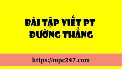 Bài tập viết phương trình đường thẳng 3