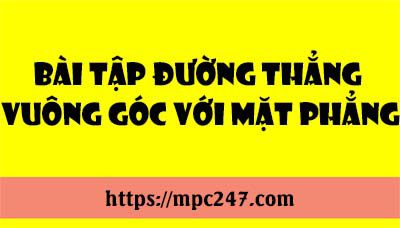 Bài tập đường thẳng vuông góc với mặt phẳng 5