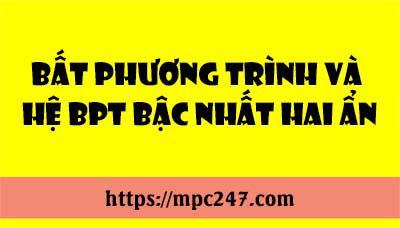 Bất phương trình và hệ bất phương trình bậc nhất hai ẩn 21