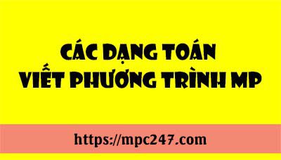 Các dạng toán viết phương trình mặt phẳng 3