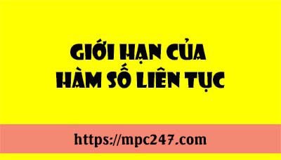 Giới hạn của Hàm số liên tục, toán phổ thông 3