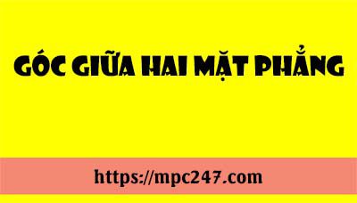 Góc giữa hai mặt phẳng 61