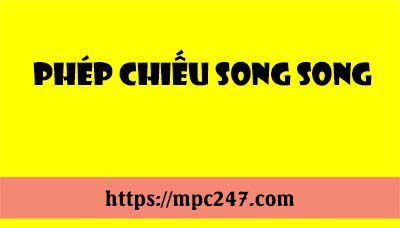 Phép chiếu song song, toán phổ thông 5