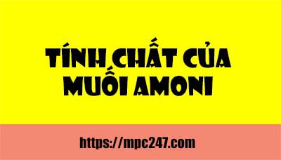 MUỐI AMONI, Hóa học phổ thông 3