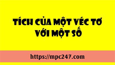 Tích của một véc tơ với một số 3