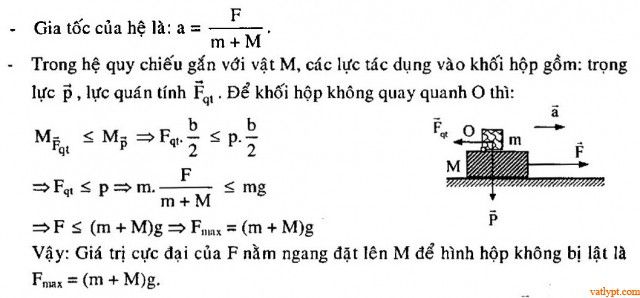 Bài tập cân bằng tổng quát của vật rắn, vật lí 10 87
