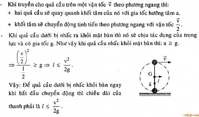 Bài tập cân bằng tổng quát của vật rắn, vật lí 10