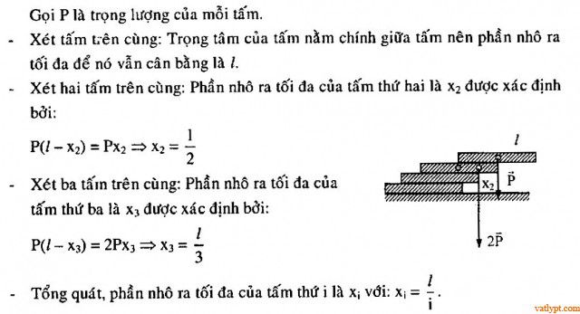 Bài tập cân bằng tổng quát của vật rắn, vật lí 10