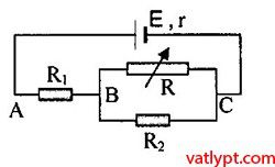 Bài tập công suất cực đại, cực trị định luật Ôm 63