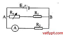 Bài tập công suất cực đại, cực trị định luật Ôm 67