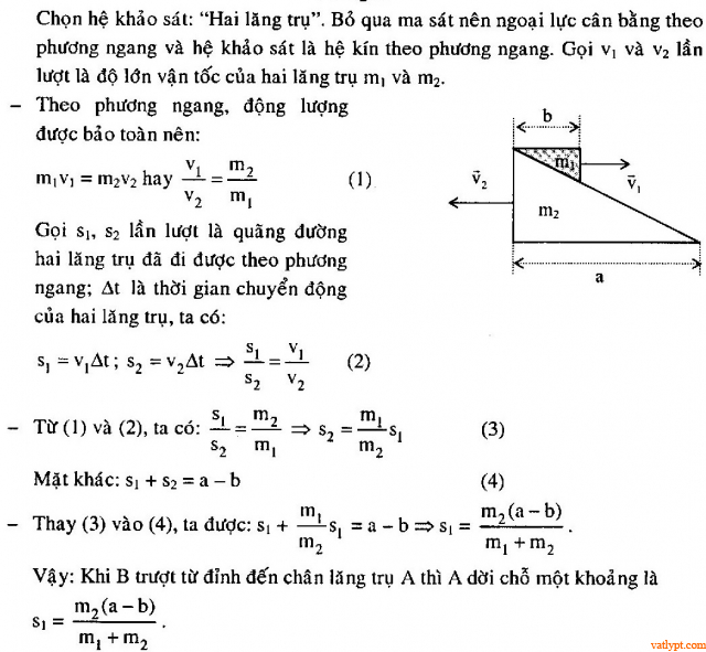 Bài tập động lượng, biến thiên động lượng, bảo toàn động lượng