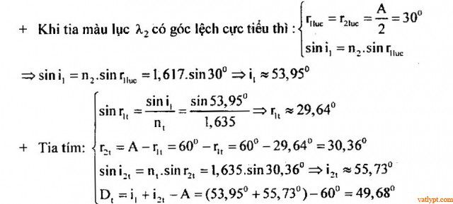 Bài tập lăng kính, lăng kính phản xạ toàn phần 45