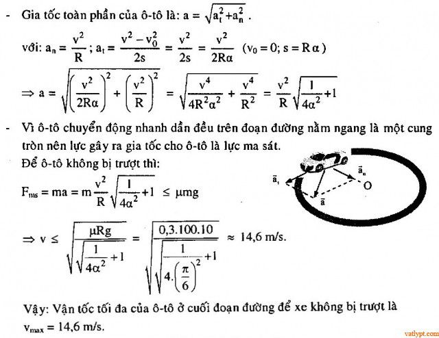 Bài tập lực hướng tâm, vật lí lớp 10 38