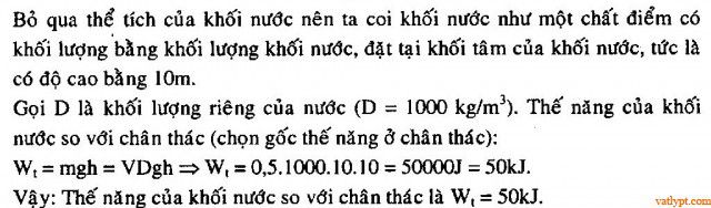 Bài tập thế năng hấp dẫn, thế năng đàn hồi 19