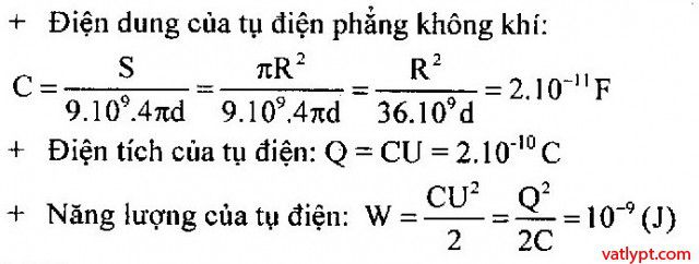 Bài tập tụ điện, ghép tụ điện chưa tích điện, vật lí 11 47