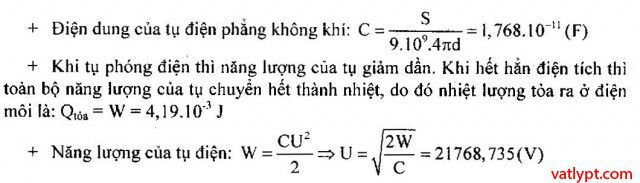 Bài tập tụ điện, ghép tụ điện chưa tích điện, vật lí 11 57