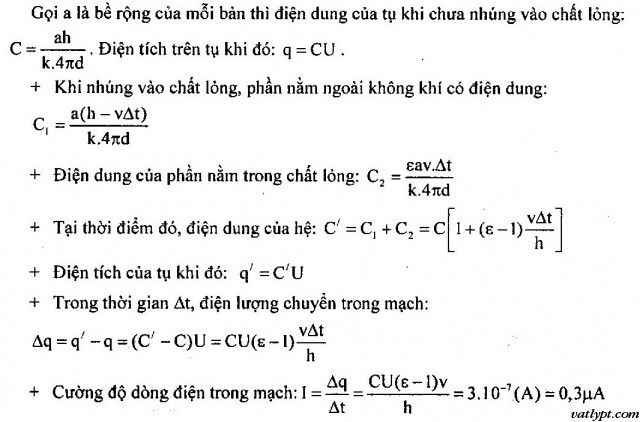Bài tập tụ điện, ghép tụ điện đã tích điện, vật lí 11