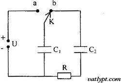 Bài tập tụ điện, ghép tụ điện đã tích điện, vật lí 11 47