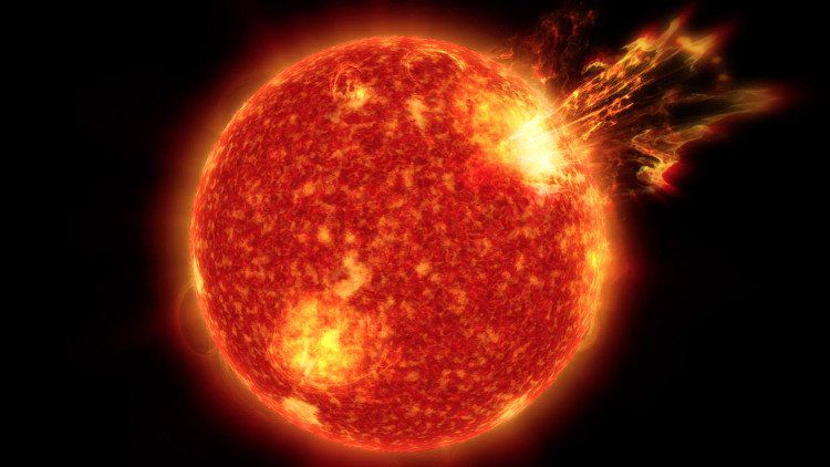 Bão Mặt Trời là gì? ảnh hưởng của bão Mặt Trời 6 Bão mặt trời mang các hạt electron và proton ở năng lượng cao