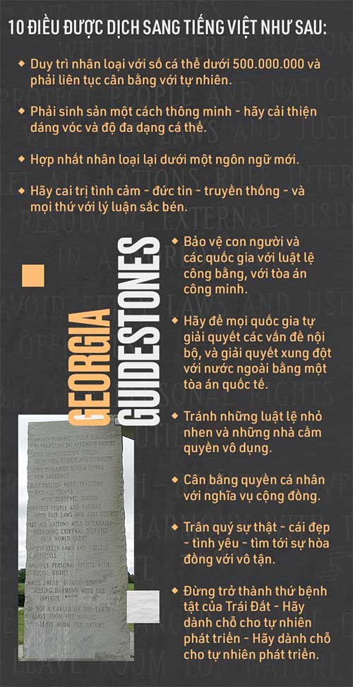 Những điều được khắc trên Tấm đá Chỉ dẫn