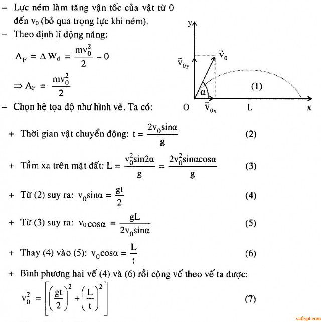 Bài tập động năng, định lý động năng vật lí 10