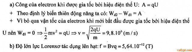 Bài tập Lực Lorenxo vật lí lớp 11 51