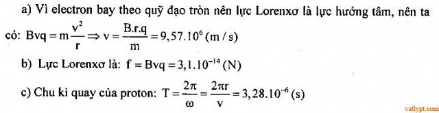 Bài tập Lực Lorenxo vật lí lớp 11 55