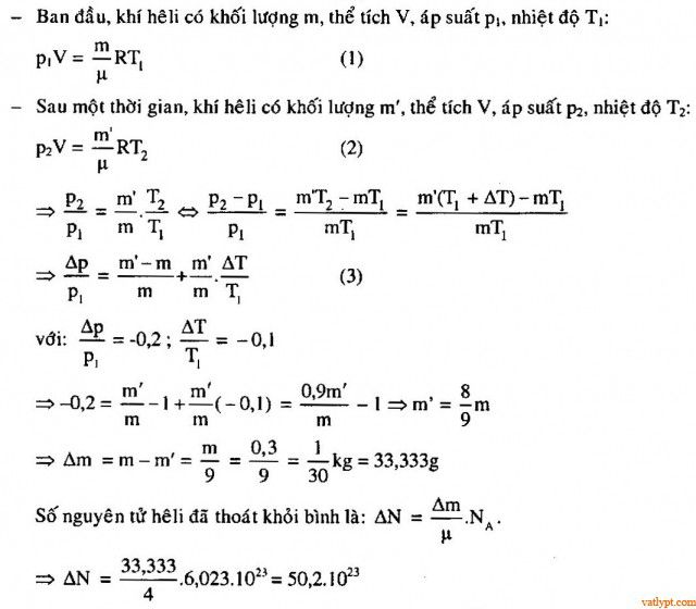 Quá trình đẳng áp, phương trình trạng thái, phương trình C-P 53