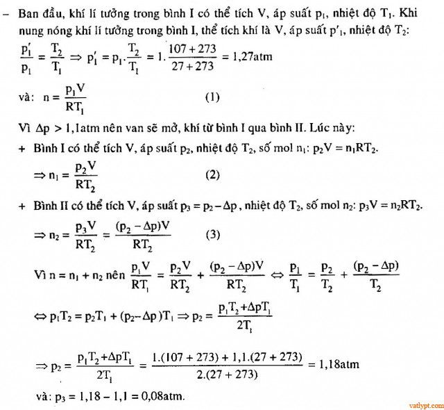 Quá trình đẳng áp, phương trình trạng thái, phương trình C-P 57