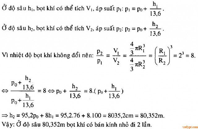 Quá trình đẳng nhiệt, định luật Bôilơ-Mariốt (Boyle-Mariotte) 103