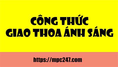  Công thức giao thoa ánh sáng, vật lí 12 1
