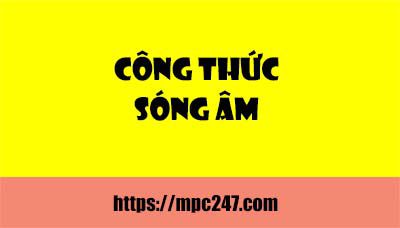 Công thức sóng âm, vật lí 12 27