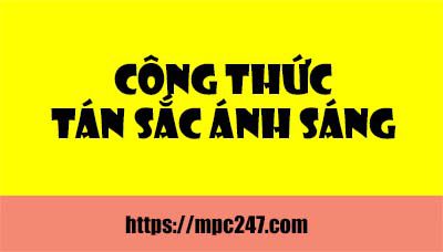 Công thức hiện tượng tán sắc ánh sáng, vật lí 12 5