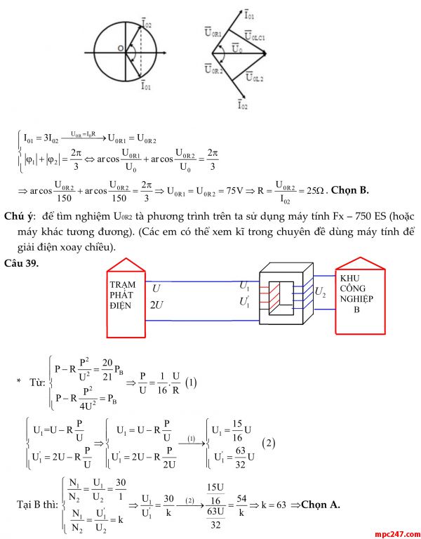 Đề 010: thi thử môn vật lí THPTQG (đáp án + giải chi tiết) 19