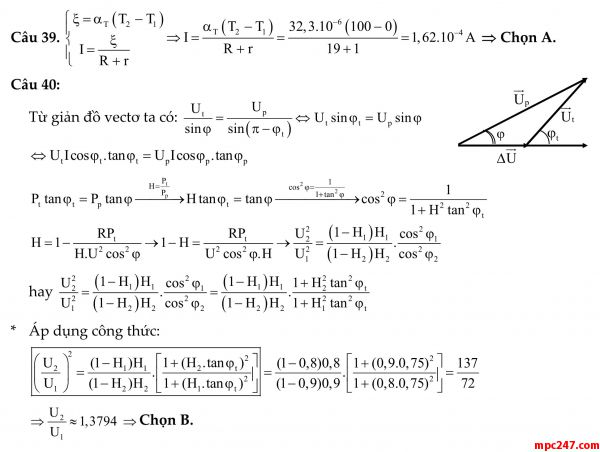 Đề 014: thi thử môn vật lí THPTQG (đáp án + giải chi tiết) 19