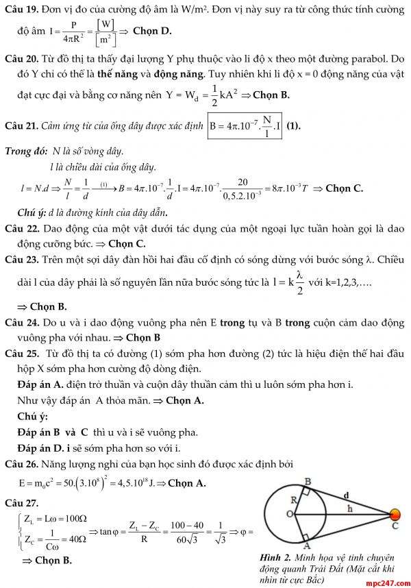 Đề 016: thi thử môn vật lí THPTQG (đáp án + giải chi tiết) 13