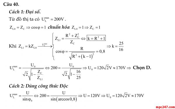 Đề 018: thi thử môn vật lí THPTQG (đáp án + giải chi tiết) 29