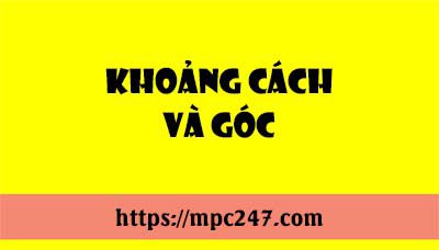 Khoảng cách và góc, toán phổ thông 3