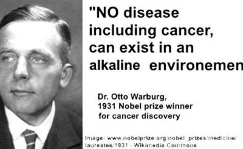 bác sĩ Otto Warburg (Đức) người phát biểu về độ ph và bệnh ung thư