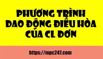 Phương trình dao động của con lắc đơn, vật lí 12 3