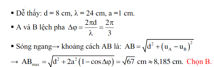 Dao động của 2 phần tử trên phương truyền sóng cơ 51