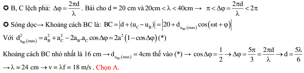 Dao động của 2 phần tử trên phương truyền sóng cơ 59