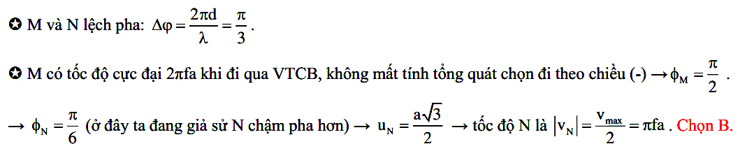 Dao động của 2 phần tử trên phương truyền sóng cơ 63