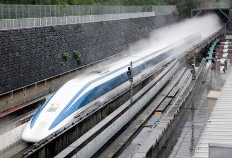 Vật liệu siêu dẫn, Tàu siêu tốc chuyển động trên đệm từ trường