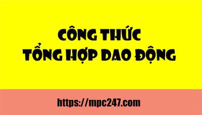 Công thức Tổng hợp dao động điều hòa, vật lí 12 39